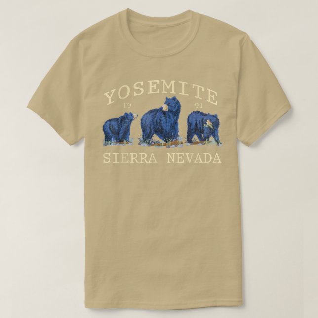 Yosemite Sierra Nevada Bär 1991 T-Shirt (Design vorne)