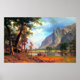 Yosemite-Tal 2 durch Bierstadt Poster