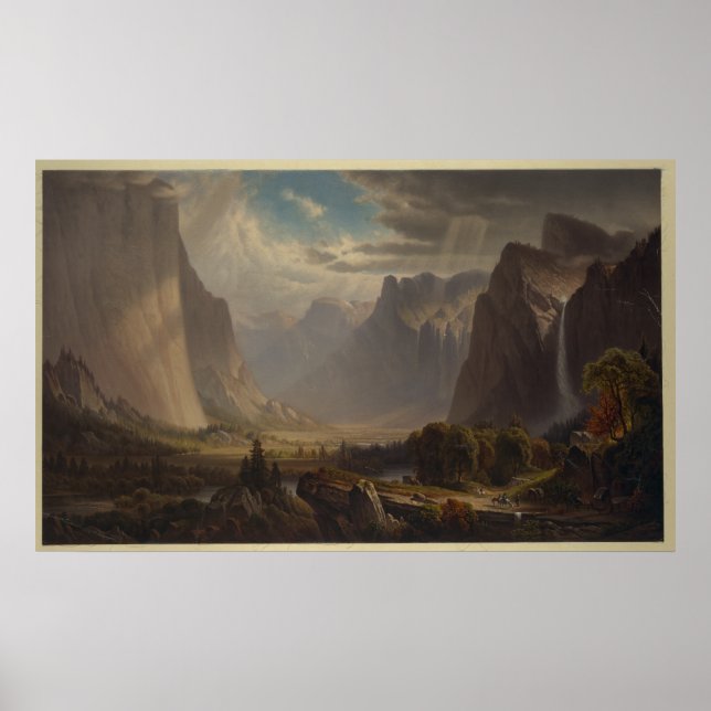 Yosemite Tal. Nach dem Gemälde von Thomas Hill Poster (Vorne)