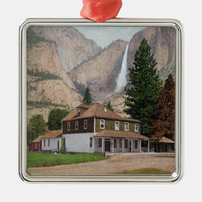 Yosemite-Tal-Speicher und Post Ornament Aus Metall (Vorne)