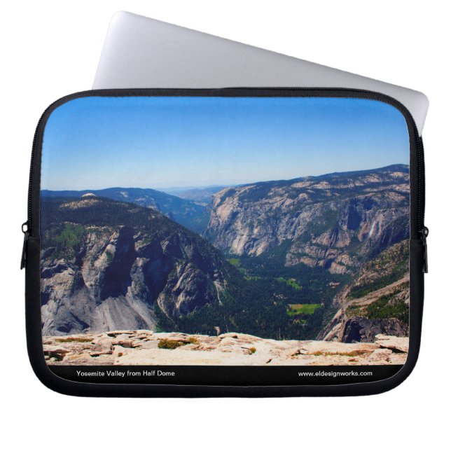 Yosemite-Tal von der halben Haube Laptopschutzhülle (Vorderseite)