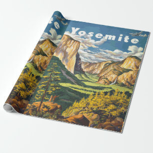 Yosemite Travel Art Geschenkpapier