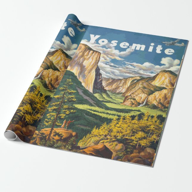 Yosemite Travel Art Geschenkpapier (Ungerollt)