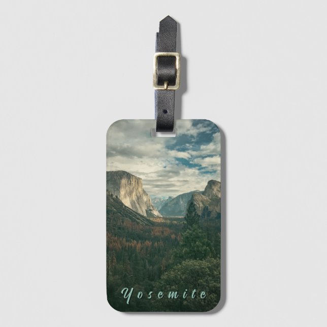 Yosemite Tunnel View Landschaft Gepäckanhänger (Vorderseite Vertikal)