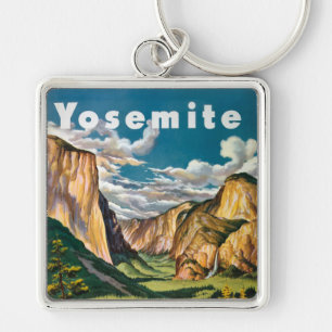 Yosemite Unbearbeitete Vintage-Fotos Alte Ästhetik Schlüsselanhänger