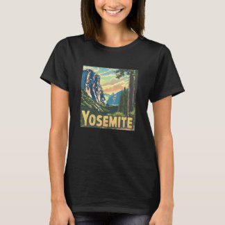 Yosemite - US National Park Vintage Men Women Kids T-Shirt