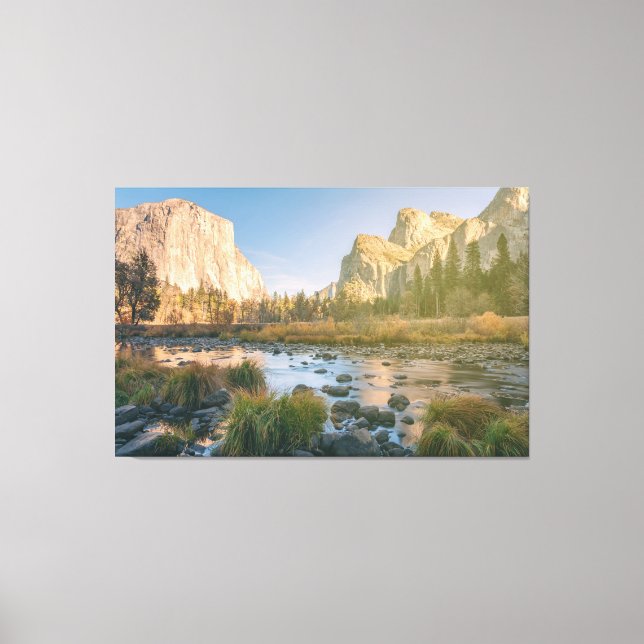 Yosemite Valley Abend Leinwanddruck (Vorderseite)