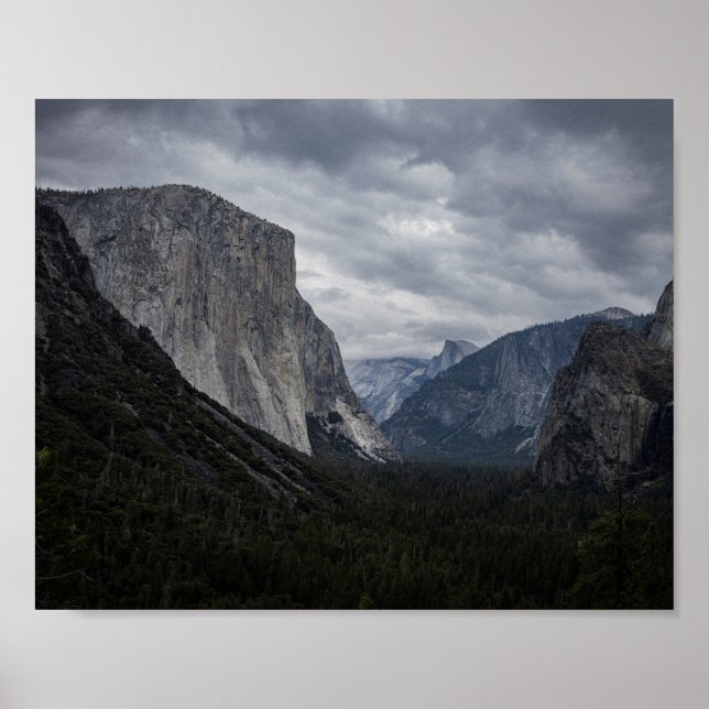 Yosemite Valley and El Capitan - Landschaftsbild - Poster (Vorne)