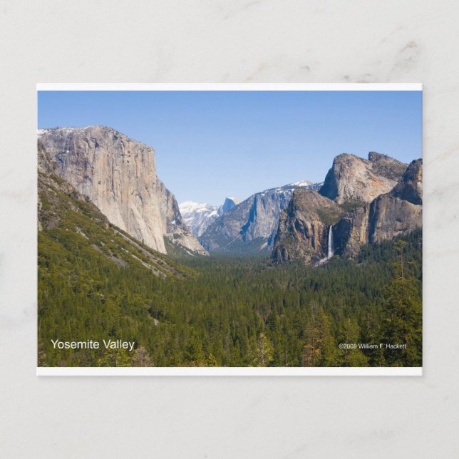 Yosemite Valley April California Products Postkarte (Vorderseite)