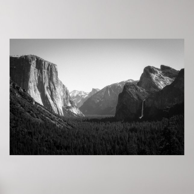 Yosemite Valley from Tunnel View Poster (Vorne)