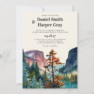 YOSEMITE Valley Hochzeits-Einladung Einladung