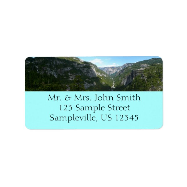 Yosemite Valley im Yosemite-Nationalpark Adressaufkleber (Vorne)