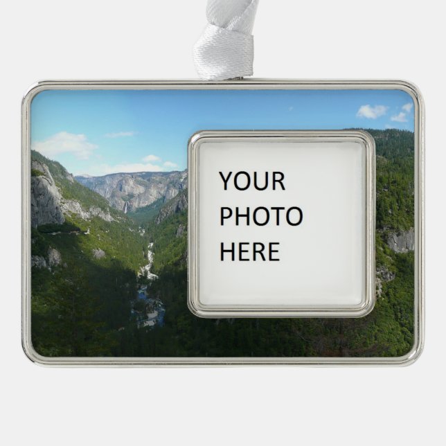 Yosemite Valley im Yosemite-Nationalpark Rahmen-Ornament Silber (Vorderseite)