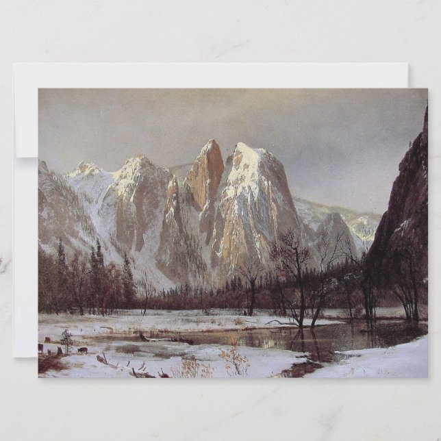 Yosemite Valley, Kalifornien (Cathedral Rock) Karte (Vorderseite)