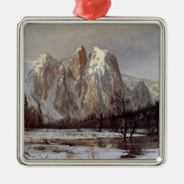 Yosemite Valley, Kalifornien (Cathedral Rock) Ornament Aus Metall
