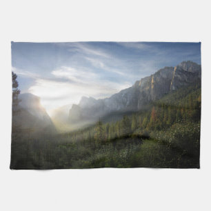 Yosemite Valley Sonnenaufgang vom Inspirationspunk Handtuch