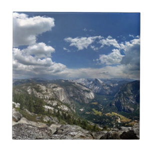 Yosemite Valley und Halbkuppel von der Adlerspitze Fliese