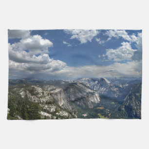 Yosemite Valley und Halbkuppel von der Adlerspitze Küchentuch