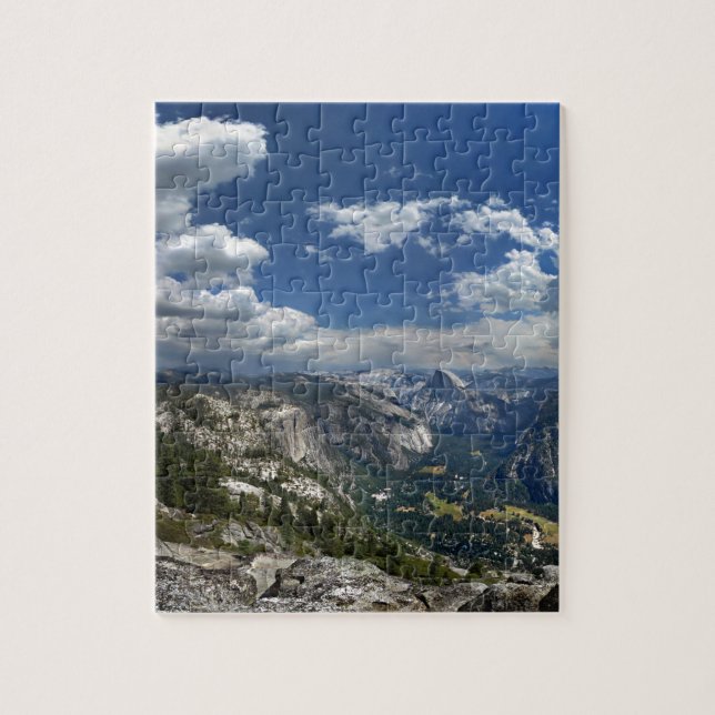 Yosemite Valley und Halbkuppel von der Adlerspitze Puzzle (Vertikal)