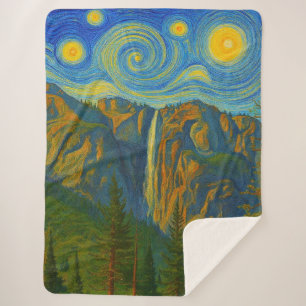 Yosemite Valley Yosemite National Park ala van Gog Sherpadecke