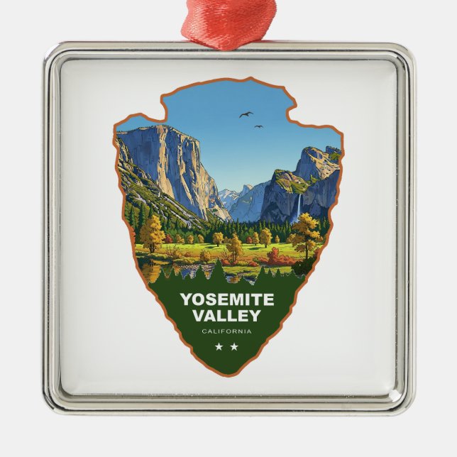 Yosemite Valley Yosemite National Park Arrowhead Ornament Aus Metall (Vorne)
