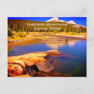 Yosemite Vereinigte Staaten Vintage Tourismus Reis Postkarte