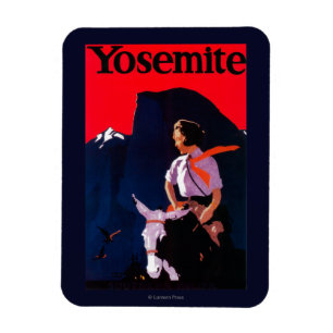 Yosemite Vintag PosterYosemite, CA Magnet