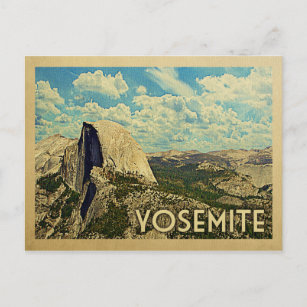 Yosemite Vintage Travel Postkarte