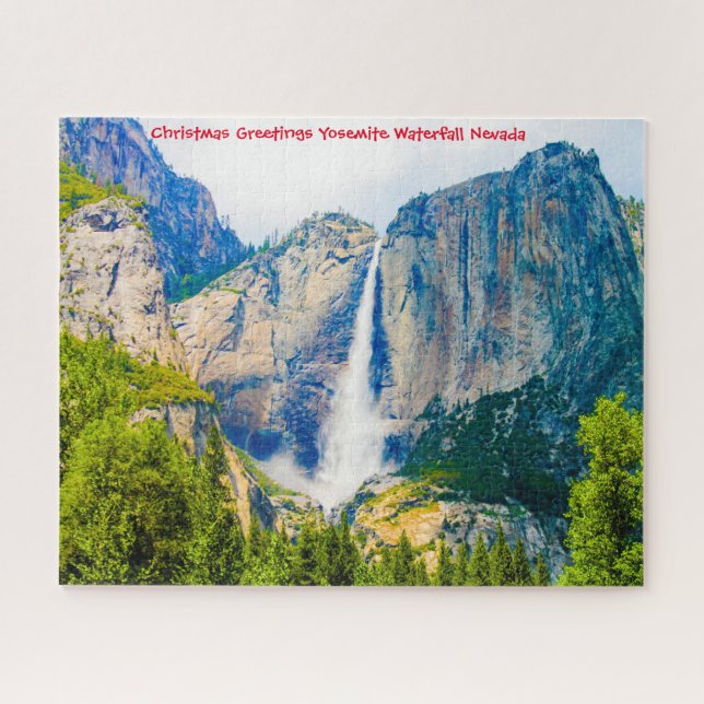 Yosemite Wasserfall Nevada. Jigsaw Puzzle (Horizontal)