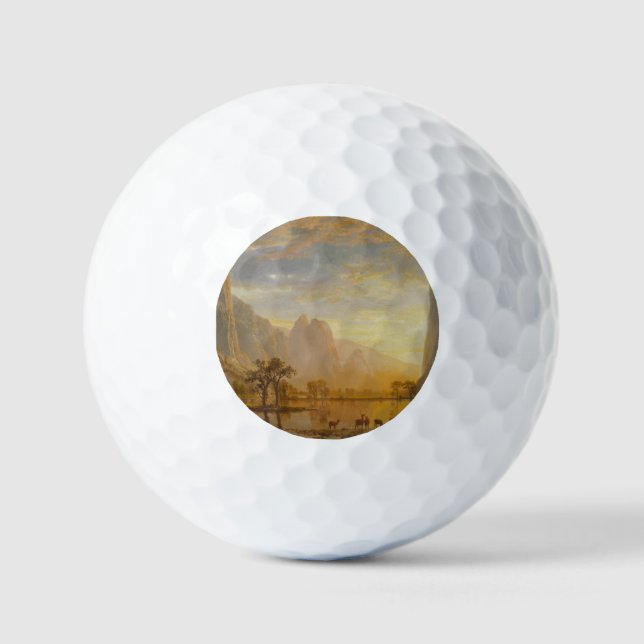 Yosemittal (1864) - Albert Bierstadt Golfball (Vorderseite)
