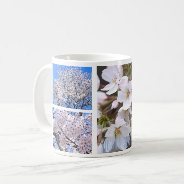 Yoshino Cherry：Mug Kaffeetasse (Vorderseite Links)