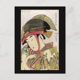 Yoshiwara suzume, Utamaro Postkarte