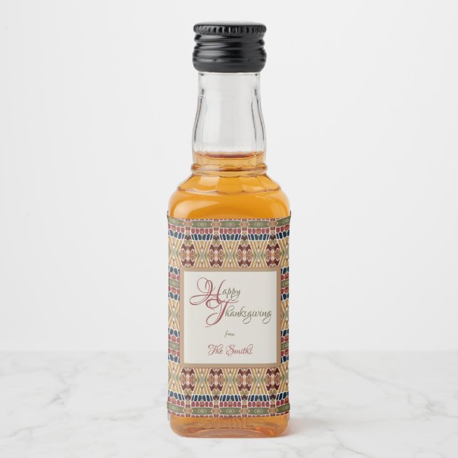 Yoskolo Erntedank Alkoholflaschenetikett (Vorderseite)