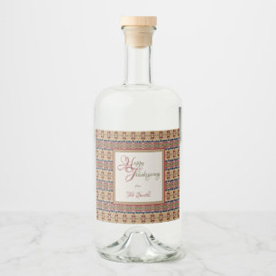 Yoskolo Erntedank Alkoholflaschenetikett