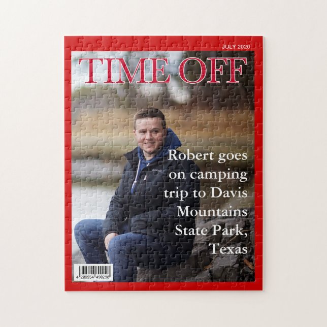 YOTEXT, FOTO, Fun Fake News Magazine Cover, Puzzle (Vertikal)