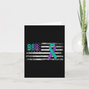 You 988 Suicide Prevention Awareness Ribbon Karte