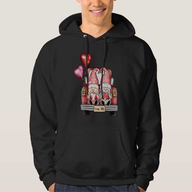 You and Me Gnomes Matching Valentine's Day Couples Hoodie (Vorderseite)