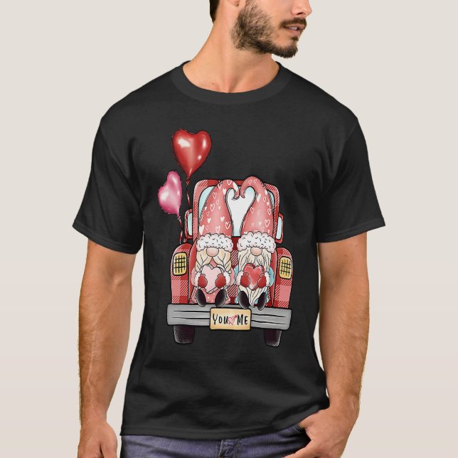 You and Me Gnomes Matching Valentine's Day Couples T-Shirt (Vorderseite)