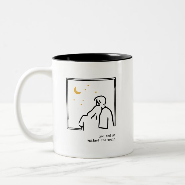 You and Me  Zweifarbige Tasse (Links)