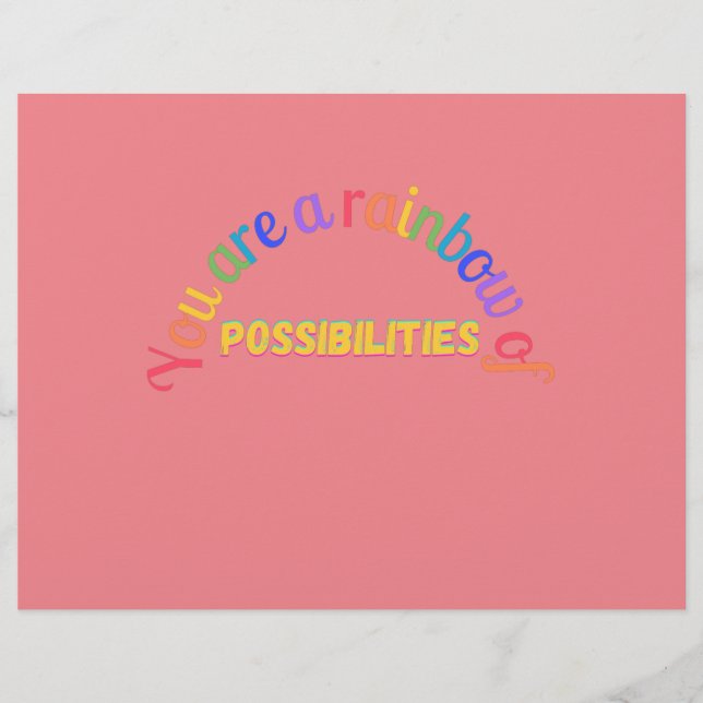 You are a rainbow briefbogen (Vorderseite)