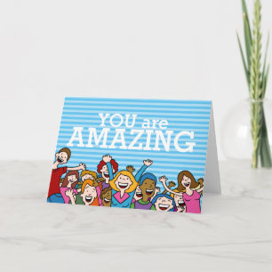 You are amazing teamwork Greeting Card Karte