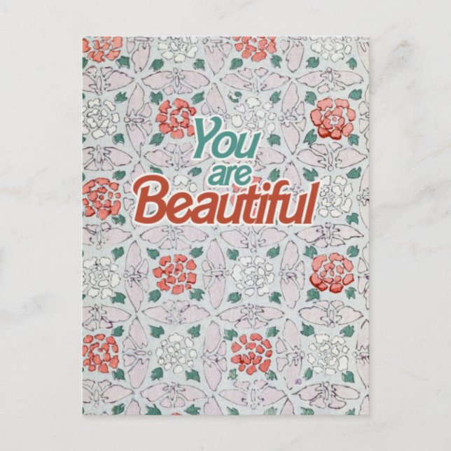 You are Beautiful Postkarte (Vorderseite)