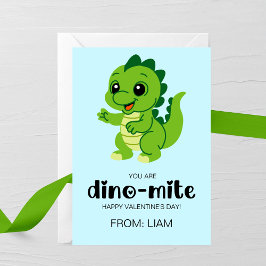 You Are Dino-Mite Kids Valentine Card Mitteilungskarte