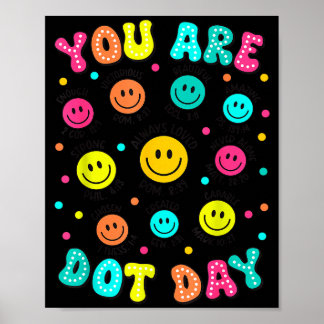 You Are Enough Christian Bible Dot Day Colorful Po Poster