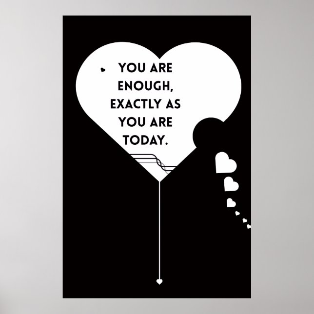 YOU ARE ENOUGH POSTER (Vorne)