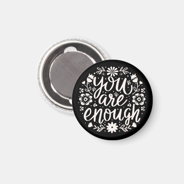 You are enough self love affirmation reminder magnet (Vorderseite/Rückseite)