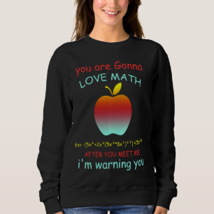 You Are Gonna Love Math After Meet Me Funny Teache Sweatshirt