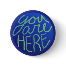 "You are Here" handgezeichnete Globus-Kunst Come F