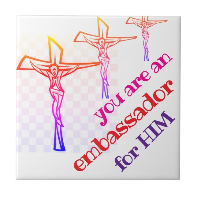 You are Jesus' Ambassador Tote Fliese (Vorderseite)