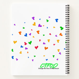 "You Are Love" Journal - Rainbow Daisy Graffiti Notizbuch